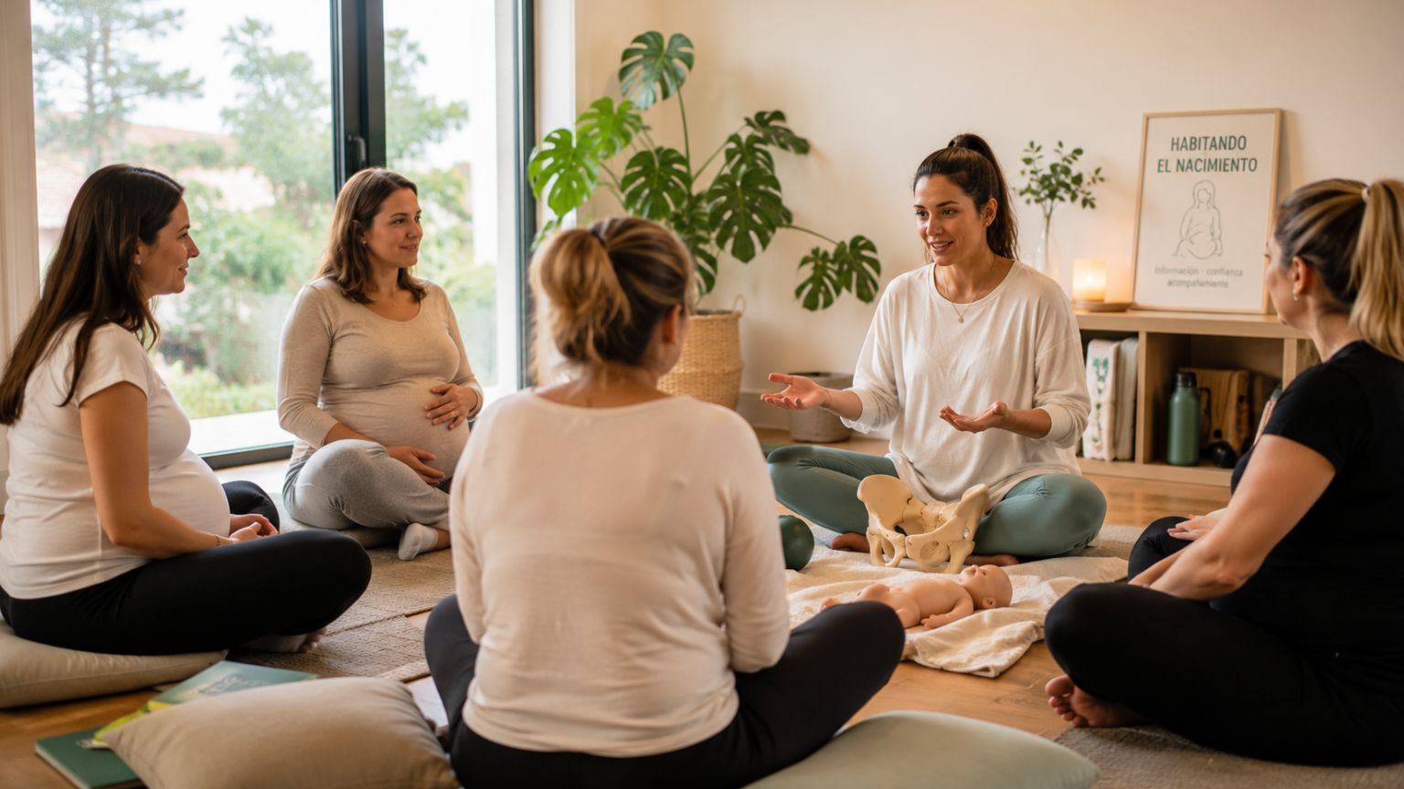 Qué se aprende en un curso de preparto, desde qué semana conviene empezar y cómo es Habitando el Nacimiento, el curso de Shanti en Pinamar.